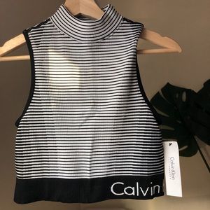 NEW W TAGS Calvin Klein crop top